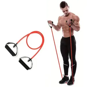 Multifunctional Resistance Band Elastic Rope, Portable Chest Expander Fitness Workout Bands for Arm Chest Muscle Training, Home Gym Yoga Strength Training Equipment