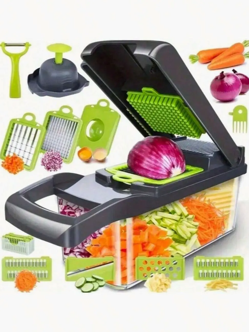 Multifunctional Vegetable Slicer,Vegetable Shredder Easy Kitchen Tool For Home Daily Vegetable Cutting.Multifunctional Vegetable Slicer