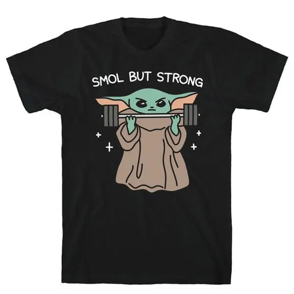 [Sale off up to 25%] Smol But Strong Baby Yoda T-Shirt
