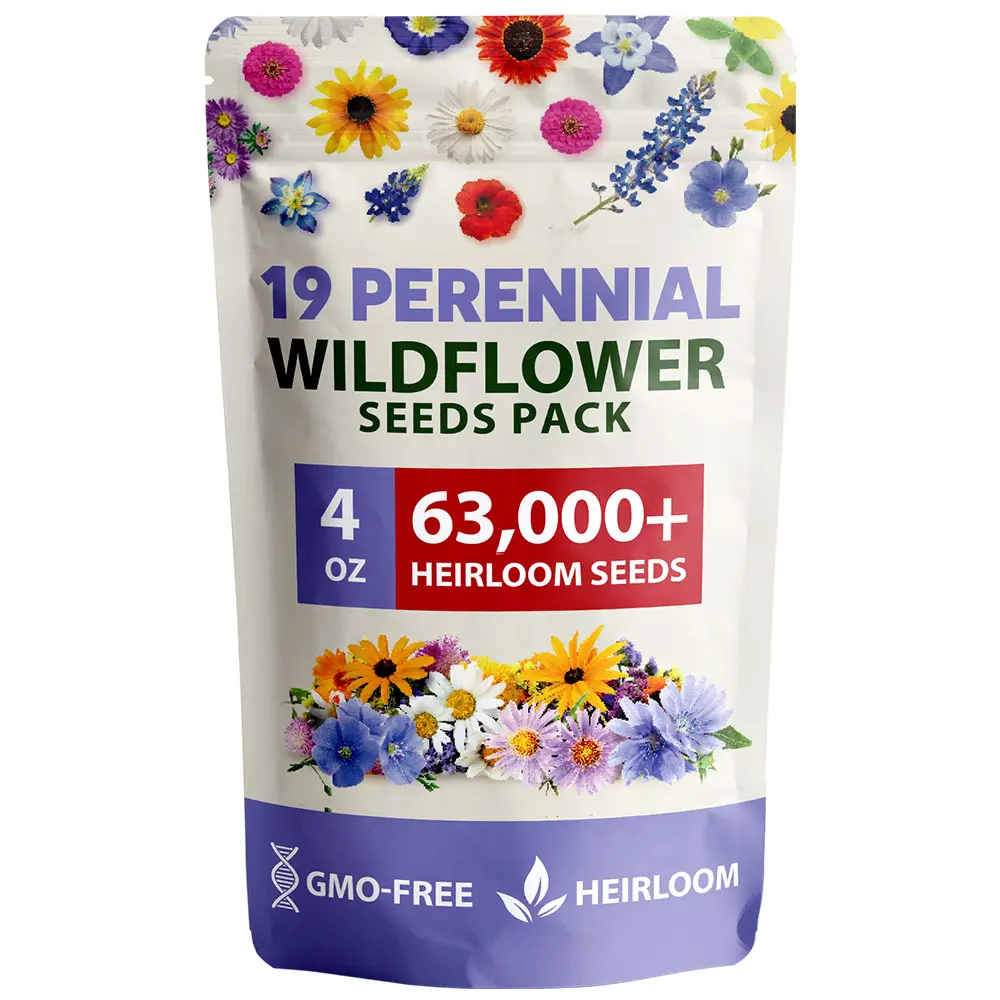 4oz Wildflower - 63,200 seeds - No Filler 4oz Wildflower - 63,200 seeds - No Filler