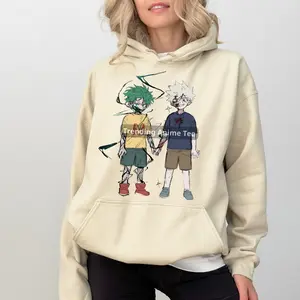 Vintage Izuku & Bakugo Hoodie, BakuDeku MHA Shirt, My Her0 Academiia Shirt, Trending Anime Tee, Gift For Fans, For Men, For Women