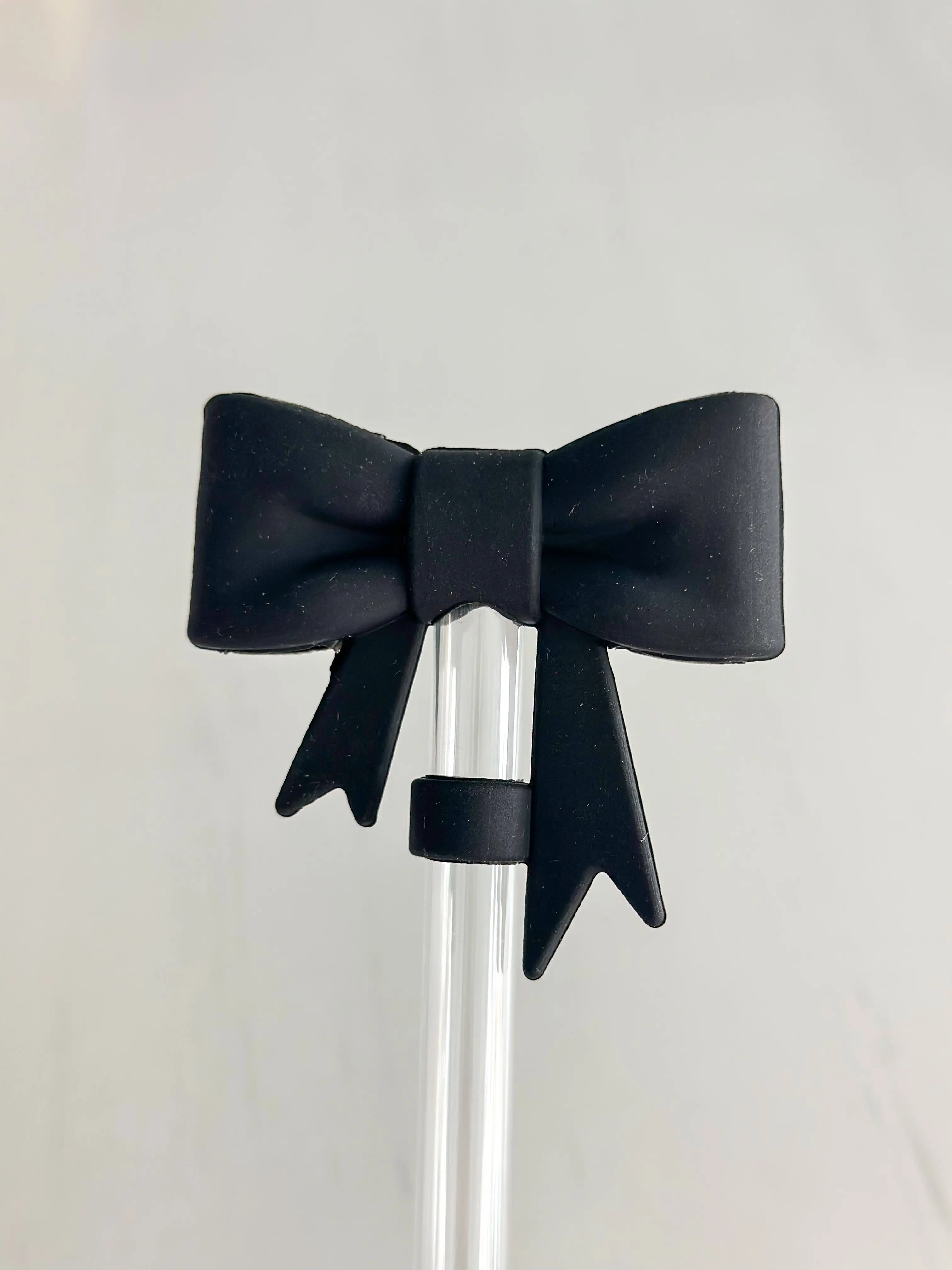 Straw Cover 10MM "Large Black Bow" Straw Cover 10MM "Large Black Bow"
