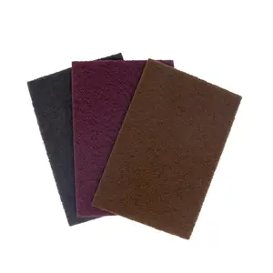 Maverick Abrasives | Premium Hand Pads 6" x 9" – Non-Woven Scuff & Finishing Pads | Coarse (Brown), Very Fine (Maroon) & Ultra Fine (Grey) | Hand Sanding & Surface Prep for Wood, Metal & Auto | Durable, High-Quality Finish