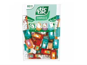 TIC TAC Box with 60 Mini Boxes (Mint, Orange, Spearmint, Peach and Passion fruit) 234g by Tic Tac