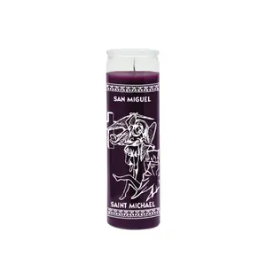 Saint Michael The Archangel 7 Day Candle Purple (Veladora San Miguel Morado)