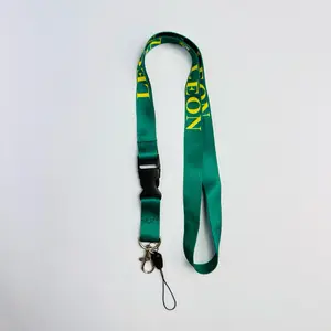 Club León Lanyard  – Llavero Largo Inspirado en La Fiera para Llaves, Gafete o Credenciales | León Soccer Neck Strap Keychain | Detachable ID Holder | Regalo de Fútbol México | Envío Rápido USA
