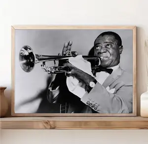 Louis Armstrong Magnificent 1953 Live Concert Poster, New Orleans Jazz Trumpet Print, Legendary American Music Pioneer Wall Art Decor, Juneteeth Gifts