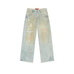 Jaded London Blue Sun Bleached Surf Colossus Jeans in Blue