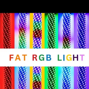 Dune Kartel Fat Whips 2 ft RGB LED Whip Light with Remote & Bluetooth App Control for ATV UTV Polaris Can Am Honda