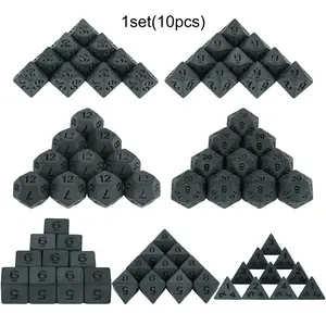 10-Piece Dice Set, Polyhedral Dice Set, Includes D4-D20, Ideal for Role-Playing Games & Tabletop Gaming Accessories, Enhance Your Game Experience