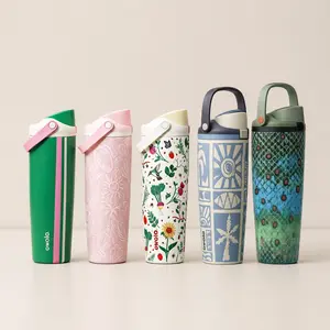 Owala Freesip 30oz Sway Collection Insulated Water Bottle, Leakproof Straw Drinkware, BPA-Free Flasks, Beach & Outdoor Sports Use