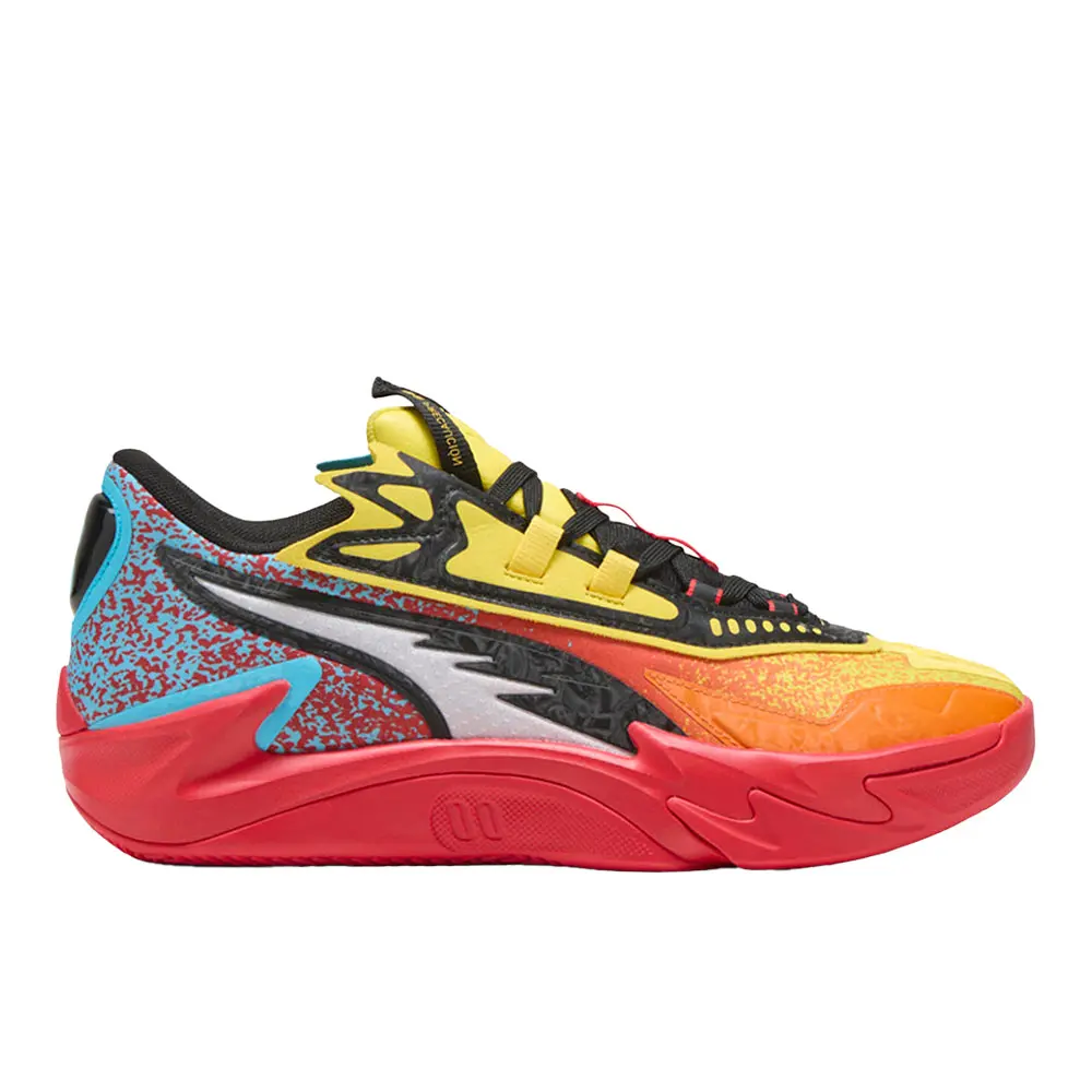 PUMA Mens Scoot Zeros Ii Caution Basketball Sneakers Shoes - Orange