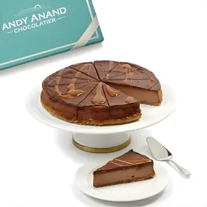Andy Anand Chocolate Fudge Cheesecake, 9-Inch, 2 lb – Freshly Baked, Real California Cream Cheese, No Preservatives, Birthday & Holiday Gift