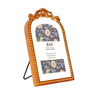 4x6 Filigree Tabletop Picture Frame, Gold