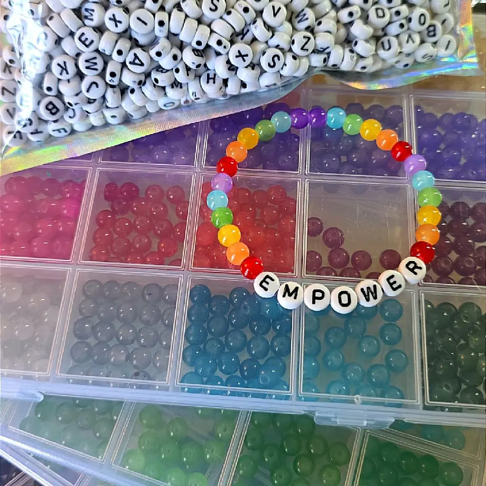 Custom Word Bracelets - Unique Style, Fully Customizable (Colors, Words, Sizes), Message Details When Ordering Via Live or off Live Purchase