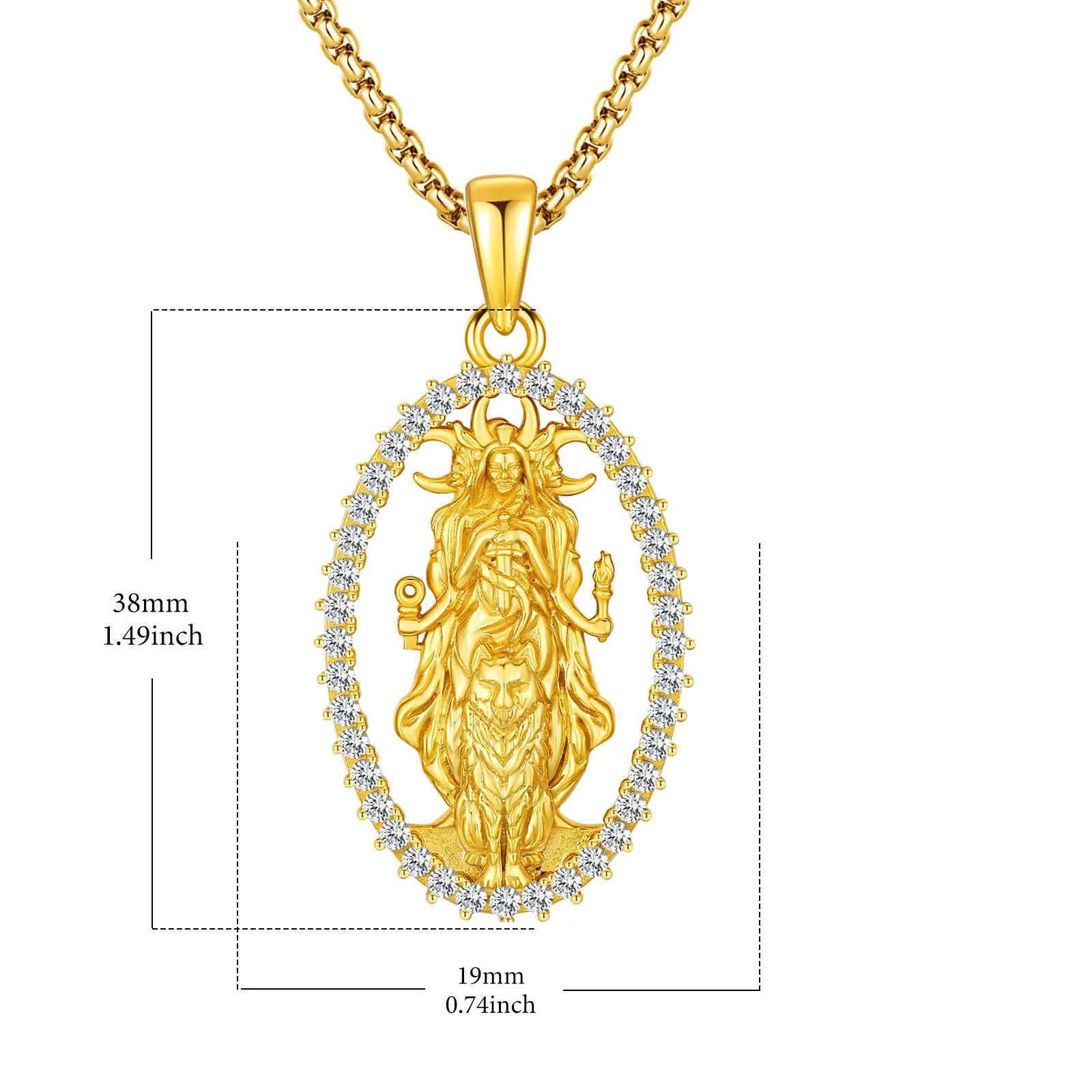 Gold-Plated Hecate Sculpture