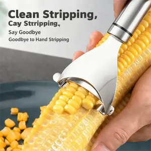 2pcs Stainless Steel Corn Peeler Corn Separator Corn Sheller Practical Manual Corn Peeling Tool