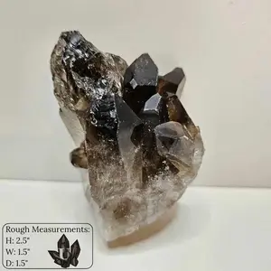 Smoky Quartz Clusters for Grounding Energy Balance and Calm Spiritual Healing and Meditation Jewelry or Space Decor