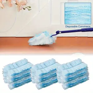 30/60/90PCS Static Dusting Cloth Replacement Disposable Cloth, Brush Head Filling, 360 Degree Cleaning Desktop Bookshelf, Washing Machine, Furniture, Car, Keyboard, Washing Machine Dusting Head Filling