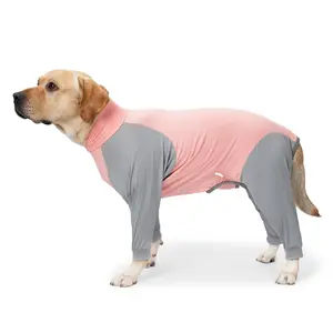 Dog Recovery Suit, Abdominal Wound After Surgery Wear, Prevent Licking Wounds, E-Collar & Cone Alternatives, Long Sleeve Postoperative Shirts Dog Bodysuit Prevent Shedding