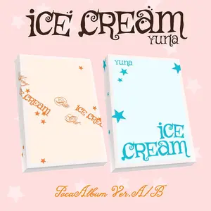 ITZY Yuna – 1st Mini Album ICE CREAM [POCAALBUM Ver.] | Official K-Pop QR Album | A/B Versions | 6 Concept Photocards + Random Selfie Photocard