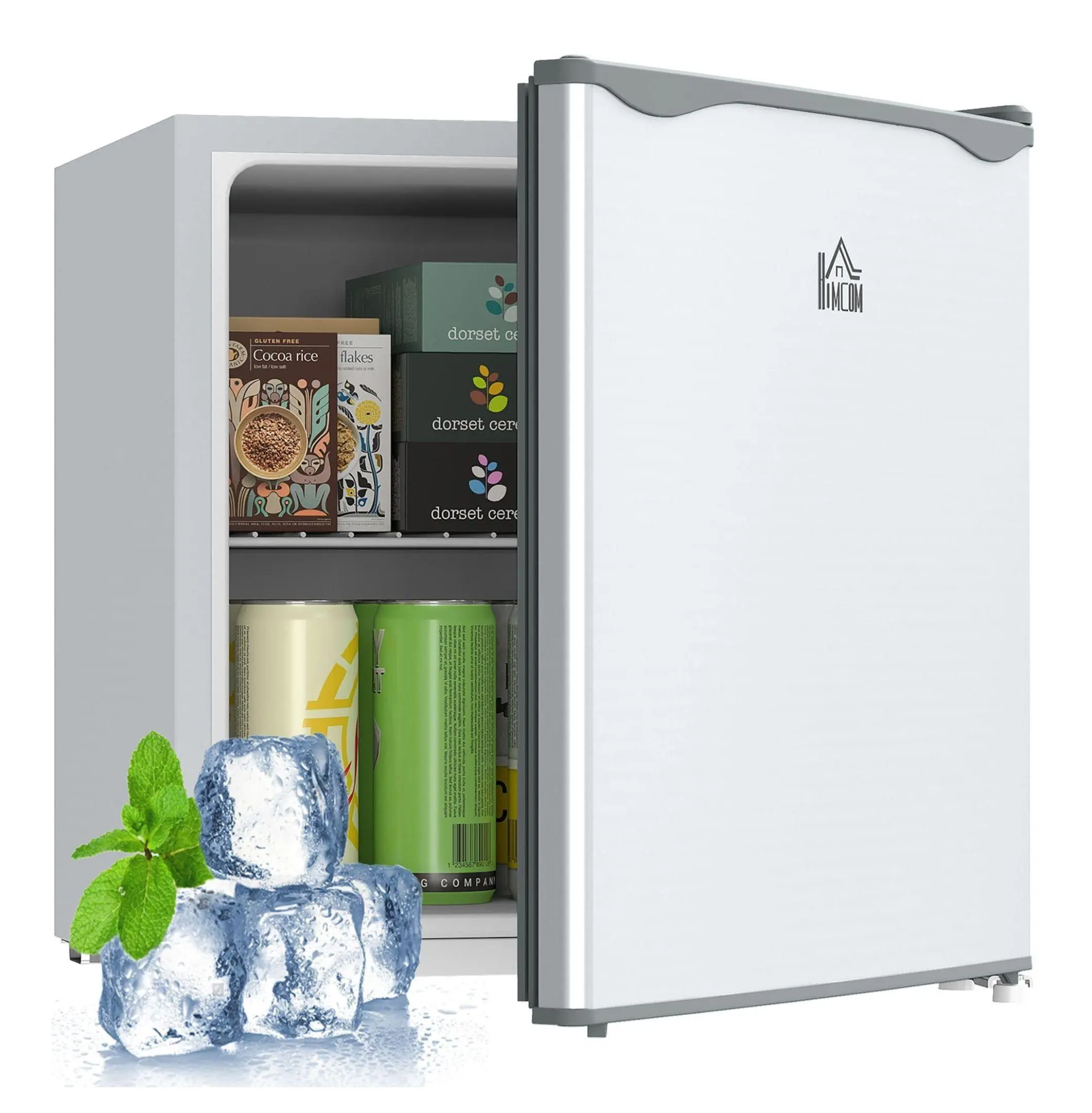 Mini Freezer Countertop 1.1 Cu.Ft Compact Upright Freezer, Removable Shelf, Reversible Door for Home, Dorm, Office - Gray Default Title