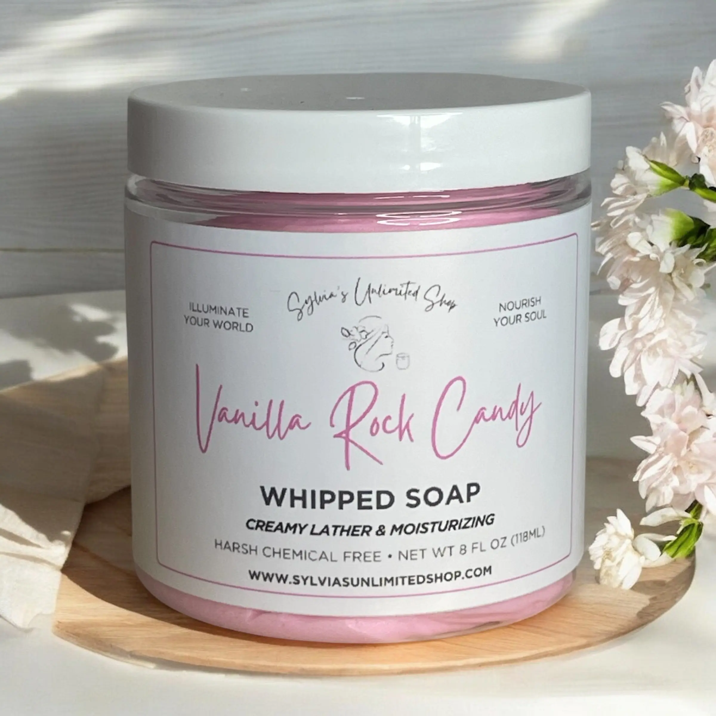 8oz. Vanilla Rock Candy Whipped Soap