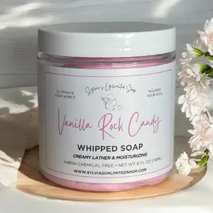 8oz. Vanilla Rock Candy Whipped Soap