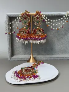 Aria Double Sahara Jhumka w/tikka