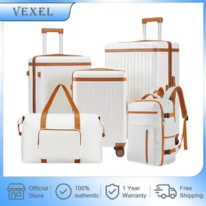 VEXEL Smart 5-in-1 Family Travel Set – TSA Lock, Foldable & Multi-Pocket