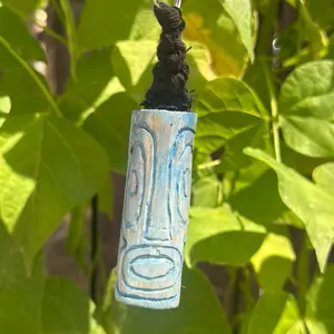 Hand carved Tiki Keychain