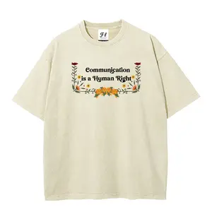 Communication is a Human Right — Special Education Teacher T-Shirt / Disability Awareness Washed T-Shirt
