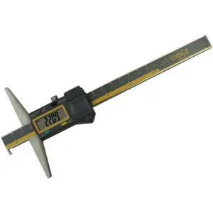 iGaging OriginCal Absolute Origin IP54 Depth Digital Calipers, 0-6”/150mm Range, Absolute Encoding Technology, High Contrast LCD Display, Batteries Included