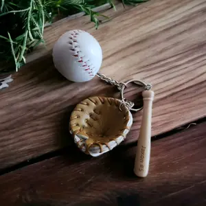 personalized baseball keychains