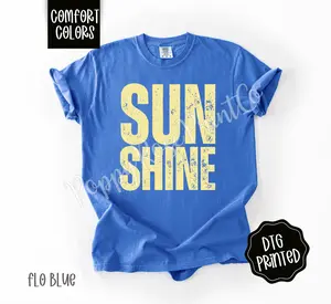 Sunshine Comfort Colors Shirt, Cute Summer Tshirt, Trendy Beach Tee, Gift for Her
