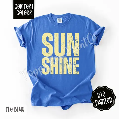 Sunshine Comfort Colors Shirt, Cute Summer Tshirt, Trendy Beach Tee, Gift for Her