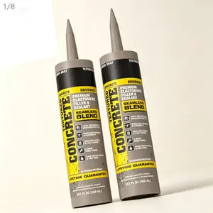 Textured Gray Concrete Filler, 10 Ounces Pack of 2, Fast-Setting Repair Compound, Crack and Hole Patch for Walls Floors, Durable Water-Resistant Sealant