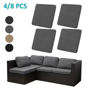 Stretchable Sofa Cushion Covers Set, Large Leaf Pattern Jacquard Fabric, Elastic Sofa Cover, Indoor Outdoor Patio Garden Furniture Protector