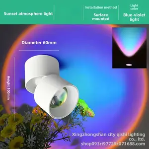 LED Sunset Projector Lamp - Ultra S24/S25 Premium Model, Heart Shape Projection, Wireless RGB Control, Touch Operation, Rotating Desk Design, USB Rechargeable, for Home Decor Ambience, Party Lighting (Universal USB & Mobile Lights Accessory)
