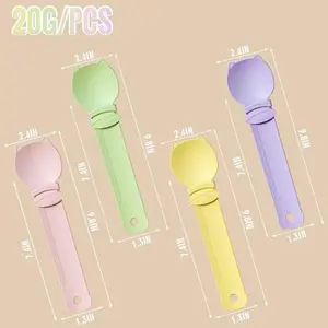 4Pcs Cat Treat Squeeze Spoon Multifunctional Dispenser for Wet Food, Licky Treats & Puree Tubes, Easy Feeding and Storage with with Extra Long Handle Design, Cat Accessories