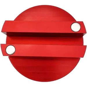 Jack Pad Slotted - Universal , Frame Rail Protector Protector Puck/Pad-red 1 count, 75mm-red
