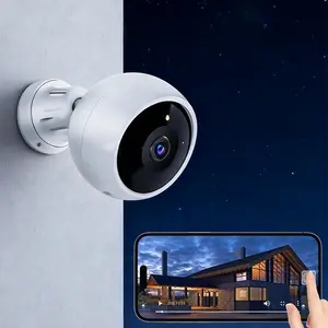 Camera Security Wireless Outdoor/Indoor, 2K Smart Garage 2.4G WiFi Cameras for Home Security   - HD Video, Night Vision, Motion Detection, Two-Way Audio, Smartphone Control Lens camara
