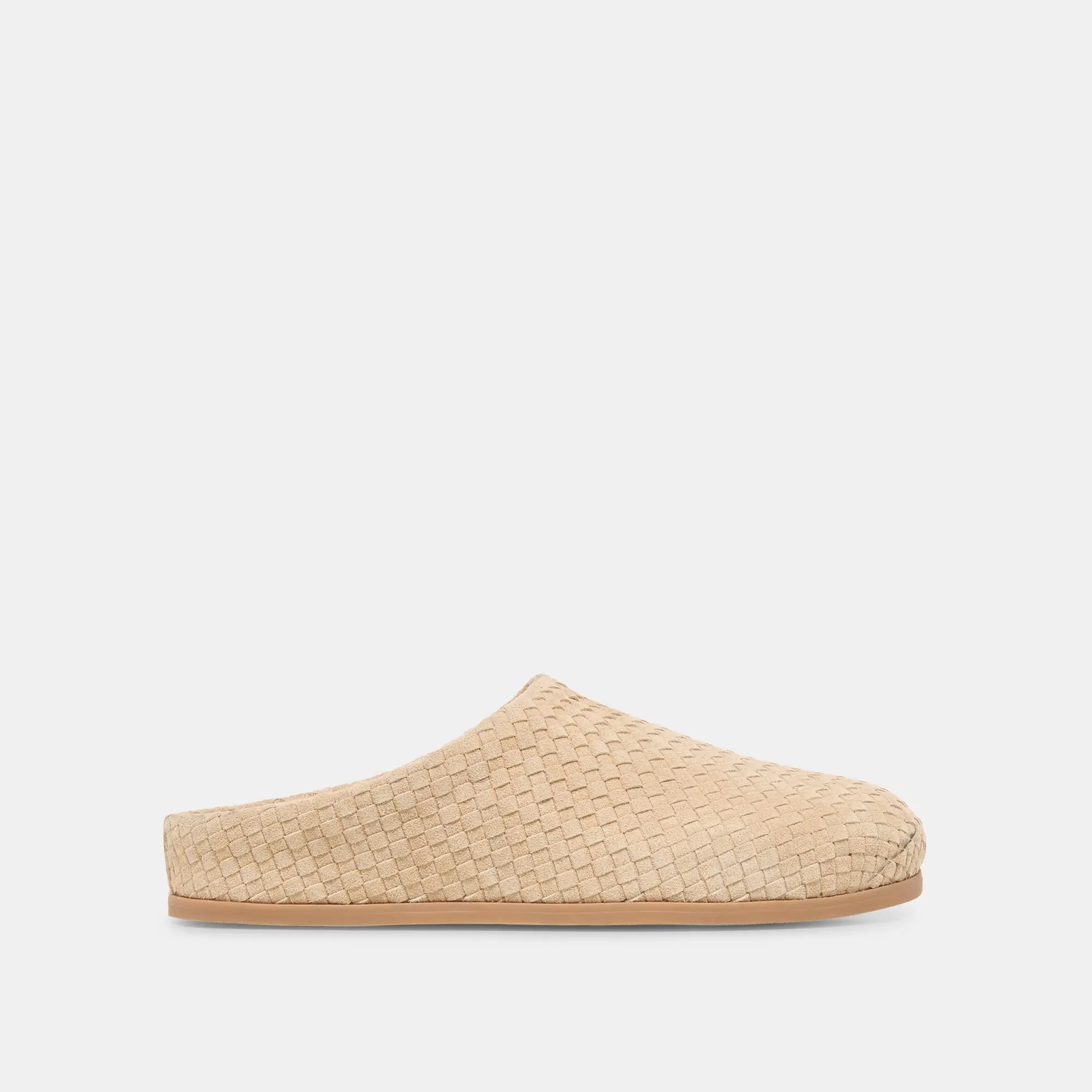 JUDITH WOVEN FLATS CAMEL WOVEN SUEDE