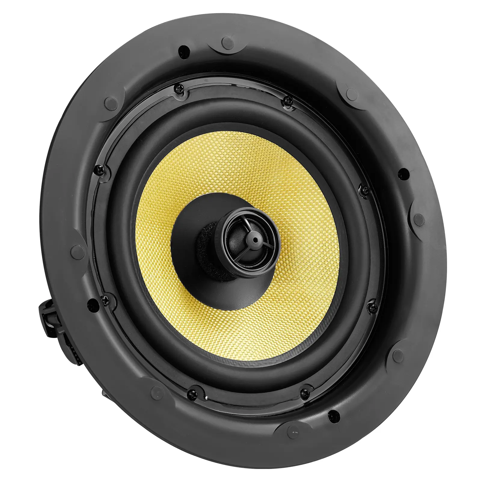 8 Inch in Ceiling Speakers, 200-Watts, Flush Mount Ceiling & in-Wall Speakers System with 8ΩImpedance 89dB Sensitivity, for Home Kitchen Living Room Bedroom or Covered Outdoor Porches, Single