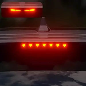 Car Brake Light Projector Sticker, Car Rear Tail Light Decorative Sticker, Cute Car Interior Decorative Sticker, Car Accessories, Vehicle Exterior Decoration, Sticker For Cars, Automobile Decals
