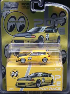 Pop Race Enigma Exclusive Edition Pandem Honda Civic EG6 Mooneyes #010 1:64 Scale