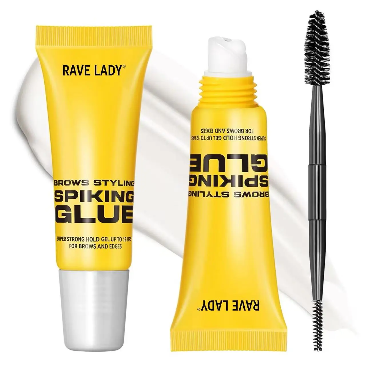3PCS Transparent waterproof eyebrow styling gel with brush - long-lasting hold, suitable for all eyebrow types, clear brow shape, lightweight formula, a daily makeup essential, Cosmetic, Brow Enhancer