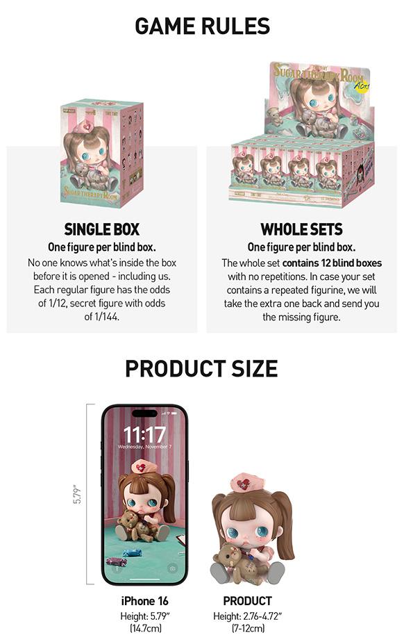 【NEW】POP MART TinyTiny - ACT I: Sugar Therapy Room Series Figures Blind Box Fun Toy
