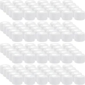 120 Pack White Self Adhesive Bandage Wrap Bulk 2 Inch x 5 Yards Cohesive Bandage,Vet Wrap Breathable Elastic Self-Adherent Tape for Stretch Athletic Sports Wrist Ankle Dogs Pet Vet Wrap