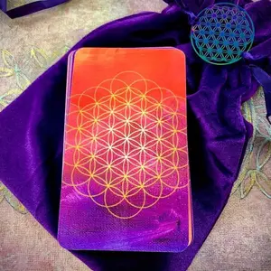 The Sacred Journey Oracle Cards Affirmation Inspirational card deck Divination Cartomancy Personal Development 55 cards plus purple velvety bag